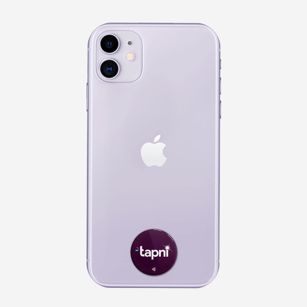 Tapni NFC Sticker Hot Purple